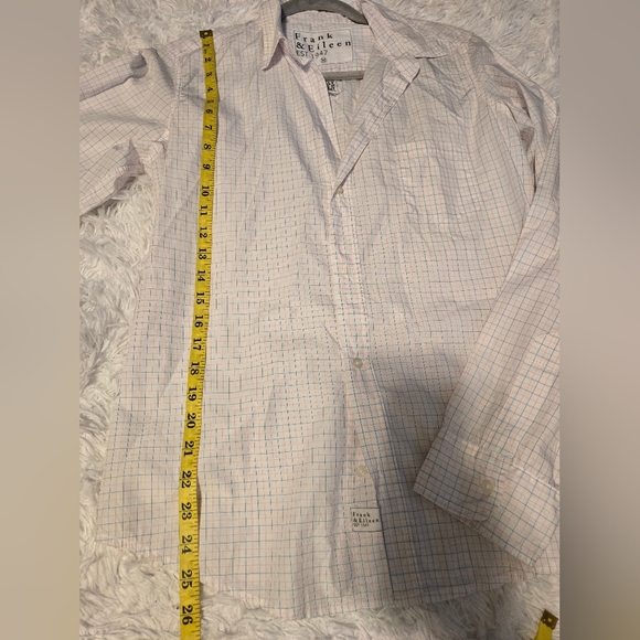 Frank & Eileen Long Sleeve Shirt Pink/White Check Button From Women's Size M - Picture 3 of 9